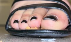 Close up POV Latina Giantess crush in sandals