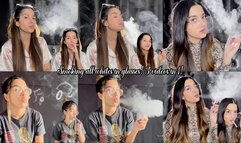 Smoking all whites in glasses! 3 videos in 1!