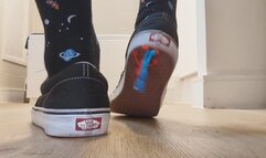 Squishing two pliable tiny men: Macro shoes and socks