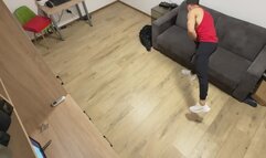 POV Voyeur: Hacker busts into a hunk's home CCTV surveillance system at the perfect moment