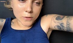 Beautiful Agony Sweating after workout