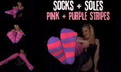 Socks & Soles: Pink + Purple Stripes - mp4