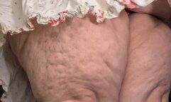 SSBBW Upskirt Showing My Belly, Ass, Tits