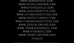 Cuckold creampie POV femdom facesitting creampie eating sissy big tits sph findom chastity strapon 03261