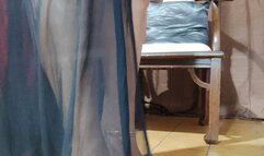 A sensually dressed mature woman crosses her big legs while dangling her high heels (1)