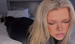 Riley In ALL Leather Outfit!