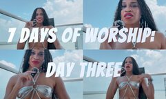 7 Days Of Worship: Day Three- Ebony Goddess Rosie Reed Focus Meditation Goddess Worship Slave Training Session- 1080p HD