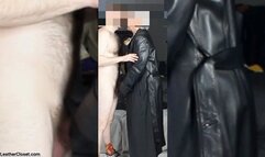 Yellow Leather Skirt Suit