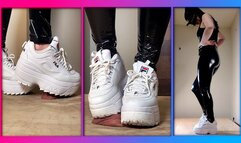 Fila Disruptor Platform Sneaker - Cock Crush and Shoejob with cum I Lady Thaya