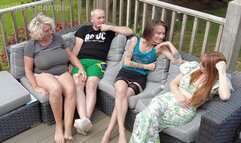 Outdoor Anal and Squirting Foursome with Katt and Lily