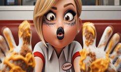 CHEESY SOCKS AND BLACK LIPSTICK MESMERIZE