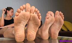 Step-Sisters Dirty Big Feet - Large Soles - HD MP4