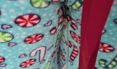 Quick Wetting in Blue Pajama Pants