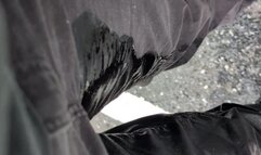 Real Desperation and Wetting While Driving -- Humiliating Car Wetting & Rewetting at Home, Making Myself Cum with a Toy