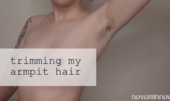 trimming my armpit hair