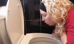 CAUGHING AND SPITTING IN TOILET S