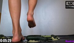 Bare Heel Cucumber Crush - 4K MP4