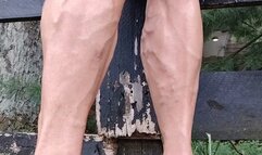 Tempest in galaxy dress and calves