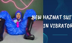 new blue hazmat suit in vibrator