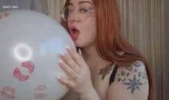 BBW Balloon Lipstick Application & Kisses 720p