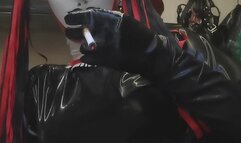 Smoking latex slut