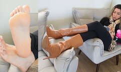 Sexy Lytta Friendzoned simp only gets to worship her sweaty feet after fund her Sexy Boots - FOOT WORSHIP - FINDOM - CUCKOLD - FOOT DOMINATION - FOOT HUMILIATION - DANGLING - SOLES - FEMDOM - SMELLY - STINKY - SWEATY FEET - FOOT SMELLING - SOCKS - FEMDOM