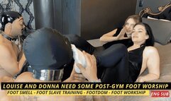 Louise and Donna Need Foot Worship After the Gym (1080 EN SUB) - Foot Smell - Foot Slave Training - Footdom - Foot Workship
