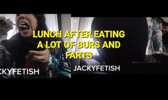 LUNCH AFTER EATING A LOT BURPS AND FARTS