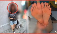 18 YO REDHEAD ROCK METAL BABE WITH SMELLY FEET MODELS HER TOES & SOLES BEFORE FOOT WORSHIP SESSION - FOOT WORSHIP PICK UP VOL 6 - ACT I & II - LUNA - EXTENDED