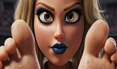 SWEATY SOLES AND BLUE LIPSTICK KISSES