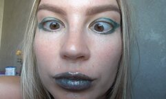 GREEN EYE SHADOW IS COMING OFF