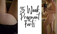 25 Week Pregnant Farts - A fart compilation featuring Pregnant Belly, Pregnancy Farts, Farting & Gassy ft MILF Sassypantz