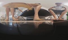 VR360 Tony YUANYUAN MARTINA flip-flops POV trampling on dwarfs