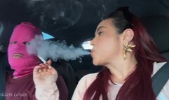 Goddess Lohan - While You Work as My Driver, I Will Use Your Mouth as My Ashtray