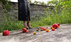 Two ladies in stiletto heels crushing and trampling everything in their path (2)