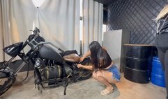 KISS MY MOTOCYCLE GIRL By ATENA AND KIARA CAM BY DANI FULL HD