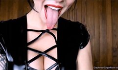 * 854x480p * Addictive Mesmerizing Tongue Tease Mistress -Mp4