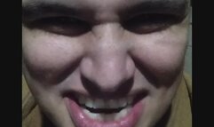 Funny Giant Makes Silly Faces And Eats Hundreds of Gummy Bears