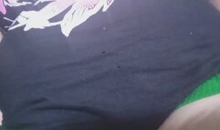 Fat girl's stomach starts to growl