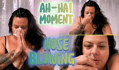 Malory Knox Masters Nasal Trumpet Play – Smiling & Blowing Her Nose for her Devoted Fans - Nasal Taboo - Snotty Morning Goddess