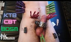 CLOTHESPINS & KTB – HARD CBT, ERECTION PUNISHMENT & FULL MALE CONTROL – 1080p – ERECTION CONTROL – MALE DOMINATION – MASOCHISM – PAIN PLAY – COCK PLAY