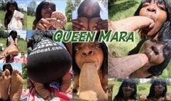 Queen Mara gets a sticky treat from DaddyGoat!