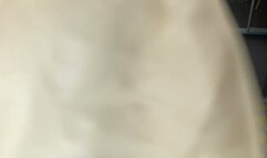 girl blowtopop big white balloon