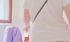 Bare-assed: that's how She goes out!