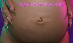 Preggo navel and belly worship