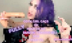 Goth Girl Gags on Huge Dildo SPH Fully Censored SPH JOI P. 2