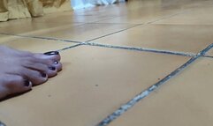 She places her little lover under her feet and crushes him (3)