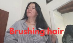 I brush my hair