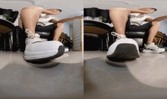 3DVR180 Tony the giant plays with the dwarfs