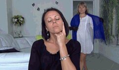 Sexy gloved hands over mouth 2ALG